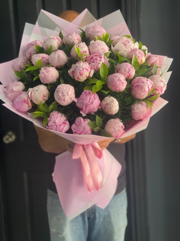 Peony şakayık buketi 41 adet